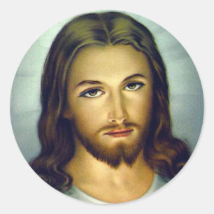 Rond Sticker Jésus Christ Pose classique