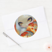 Rond Sticker "Jeweled Fish : Silver and Gold" (Enveloppe)