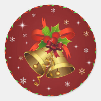 Rond Sticker Jingle Bells