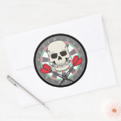 Rond Sticker jolly roger Dartboard (Enveloppe)