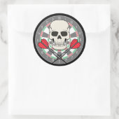 Rond Sticker jolly roger Dartboard (Sac)