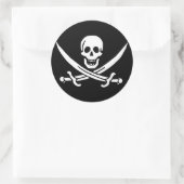 Rond Sticker jolly roger Pirate Flag (Sac)