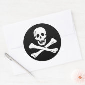 Rond Sticker jolly roger Pirate Flag (Enveloppe)