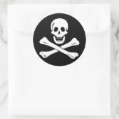 Rond Sticker jolly roger Pirate Flag (Sac)