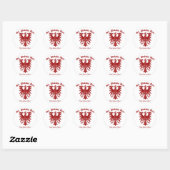 Rond Sticker Jour Polska (Feuille)
