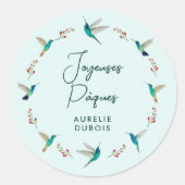 Rond Sticker Joyeuses Pâques (Devant)