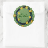 Rond Sticker Joyeux Noël (Sac)