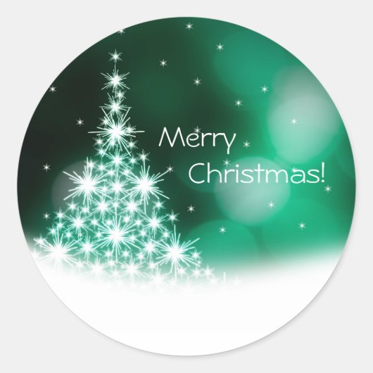Rond sticker Joyeux Noël (Devant)