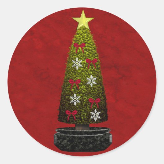 Rond Sticker Joyeux Noël (Devant)