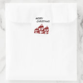 Rond Sticker Joyeux Noël (Sac)