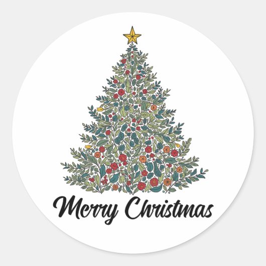 Rond Sticker Joyeux Noël (Devant)