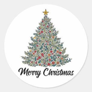 Rond Sticker Joyeux Noël