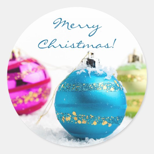 Rond sticker Joyeux Noël (Devant)