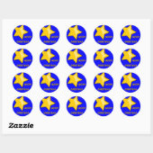 Rond Sticker Joyeux Noël (Feuille)