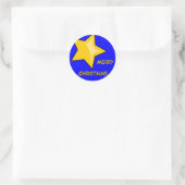 Rond Sticker Joyeux Noël (Sac)