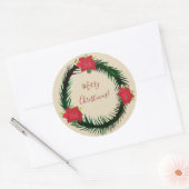Rond Sticker Joyeux Noël (Enveloppe)