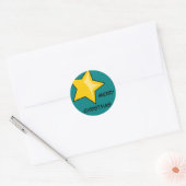 Rond Sticker Joyeux Noël (Enveloppe)
