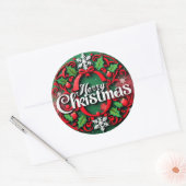 Rond Sticker - Joyeux Noël (Enveloppe)