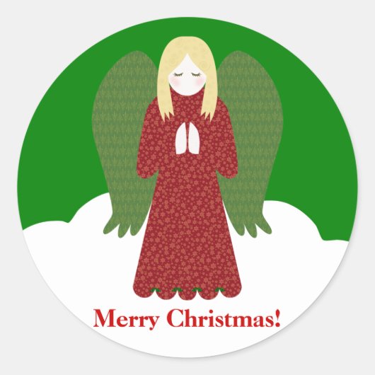 Rond Sticker Joyeux Noël (Devant)