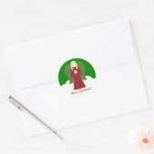 Rond Sticker Joyeux Noël (Enveloppe)