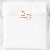 Rond Sticker Joyeux Vacances (Sac)