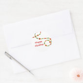 Rond Sticker Joyeux Vacances (Enveloppe)
