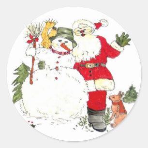 Rond Sticker Joyeux Vacances