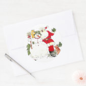 Rond Sticker Joyeux Vacances (Enveloppe)