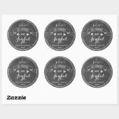 Rond Sticker Joyful et Joyful Chalkboard (Feuille)