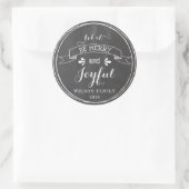 Rond Sticker Joyful et Joyful Chalkboard (Sac)