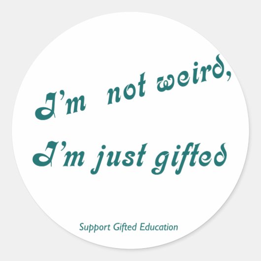 Rond Sticker juste cadeau (Devant)