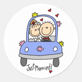 Rond Sticker juste marié