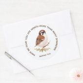 Rond Sticker JW avec Écriture, Matthieu 10:31 (Enveloppe)