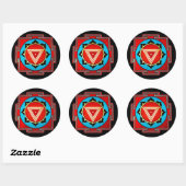 Rond Sticker Kali Yantra (Feuille)
