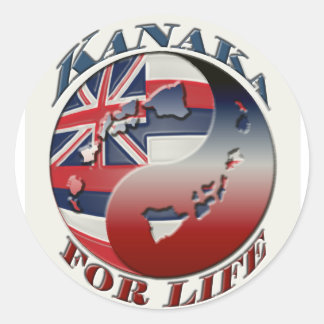 Rond Sticker Kanaka For Life