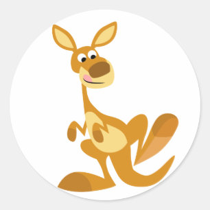 Rond Sticker Kangaroo pour Thumon mignon