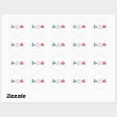 Rond Sticker Kanji France (Feuille)