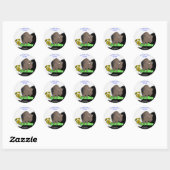 Rond Sticker Kansas (Feuille)