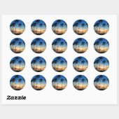 Rond Sticker Kapa'a Sunrise (Feuille)