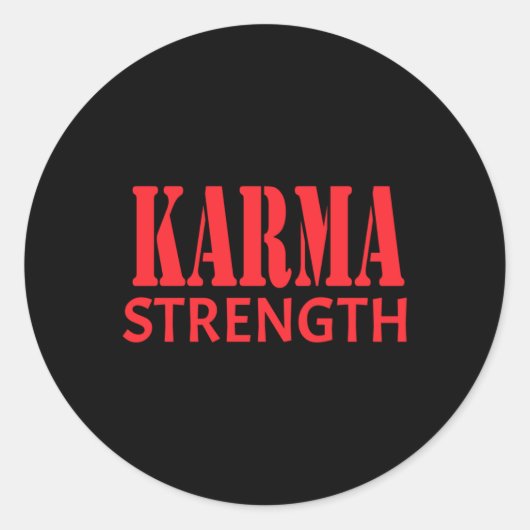 Rond Sticker Karma Strength (Devant)