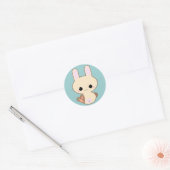 Rond Sticker Kawaii Kokeshi Bunny (Enveloppe)