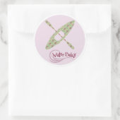 Rond Sticker Kayak pour bébé d'eau (Sac)