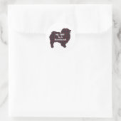Rond Sticker Keeshond BFF (Sac)
