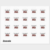 Rond Sticker Keeshond Dad (Feuille)
