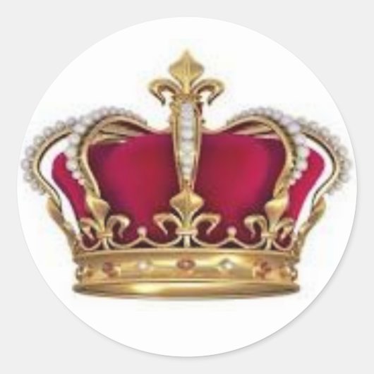 Rond Sticker King et Queen Crown (Devant)