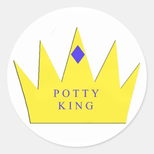 Rond Sticker King Pottty (Devant)