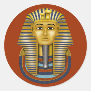 Rond Sticker King Tut Classic Round