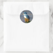 Rond Sticker Kingfisher Bird Wildlife (Sac)