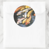 Rond Sticker Koi Fish (Sac)