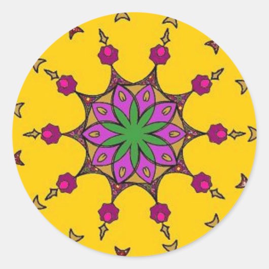 Rond sticker kolam (Devant)